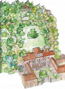 Disegno della Villa e del parco
