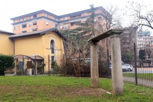 Le colonne di Villa Pecchio Orsini Protti 