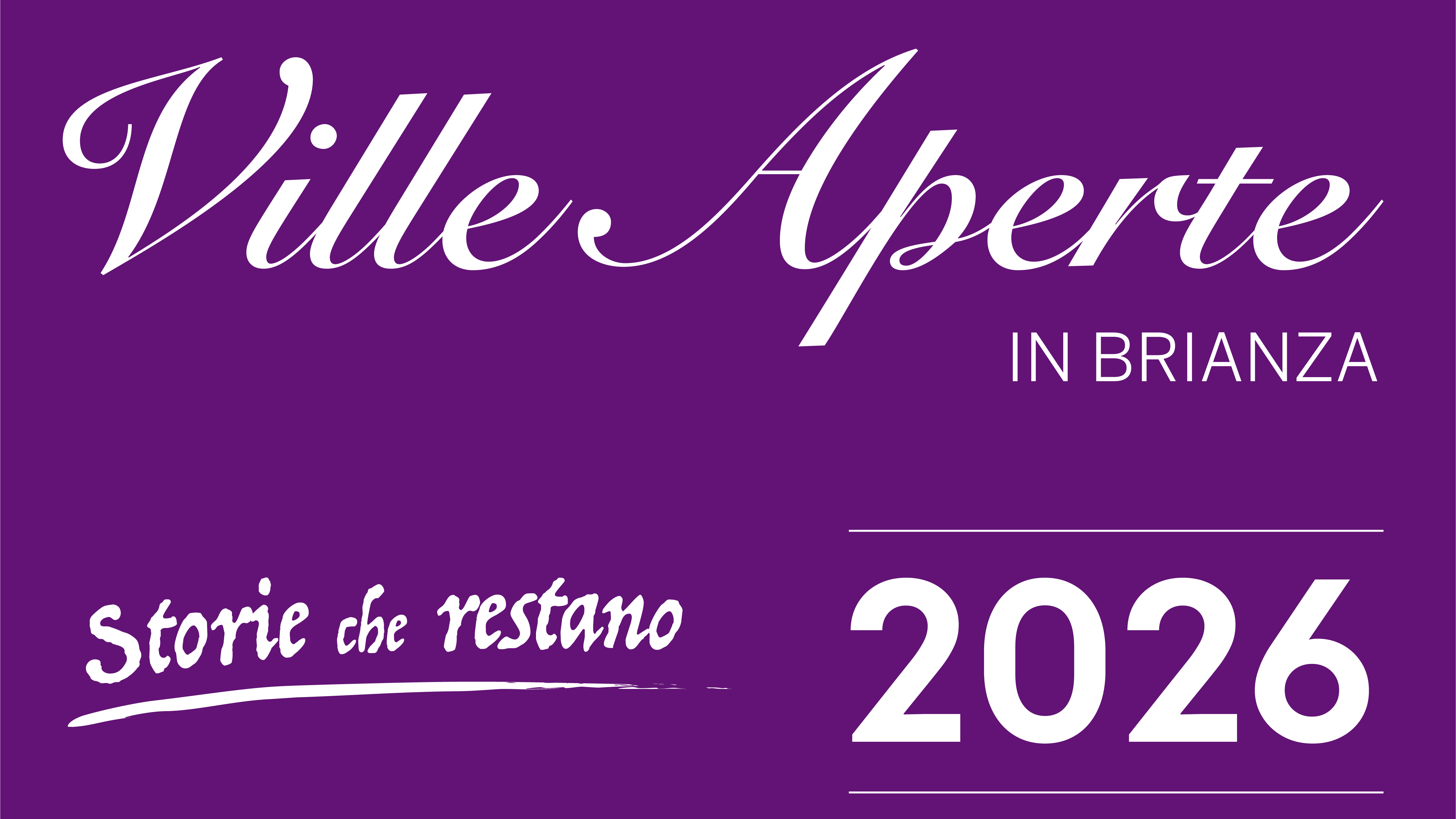 Ville aperte 2026 - Edizione primavera