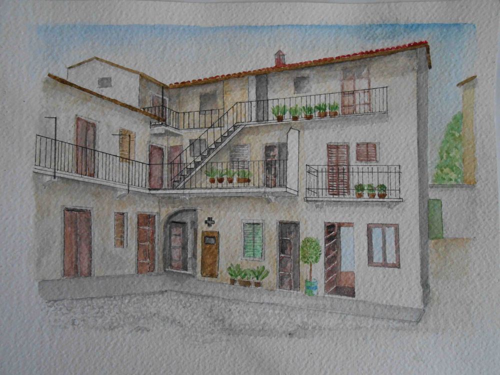 Acquerello di Angelo Borgonovo