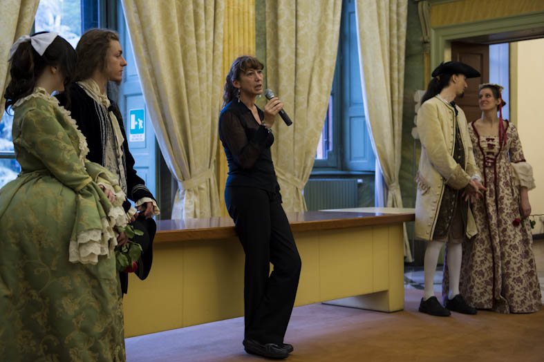 Laura Sabrina Pelissetti del C.D.S. con Alessandra, Emanuele, Ian e Silvia (Margherita Magni)