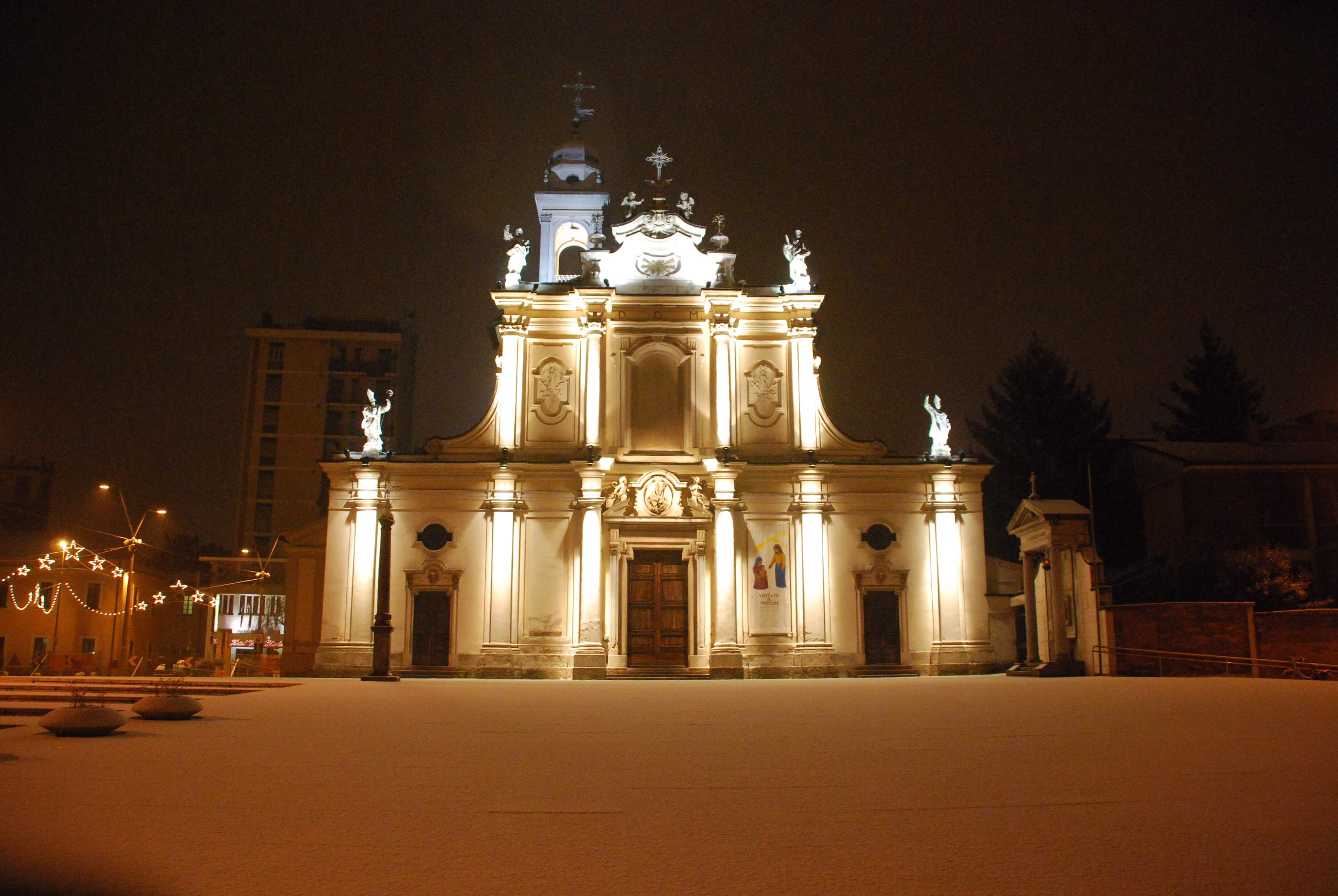 Piazza Gramsci. Nevicata notturna di Dino Fumi