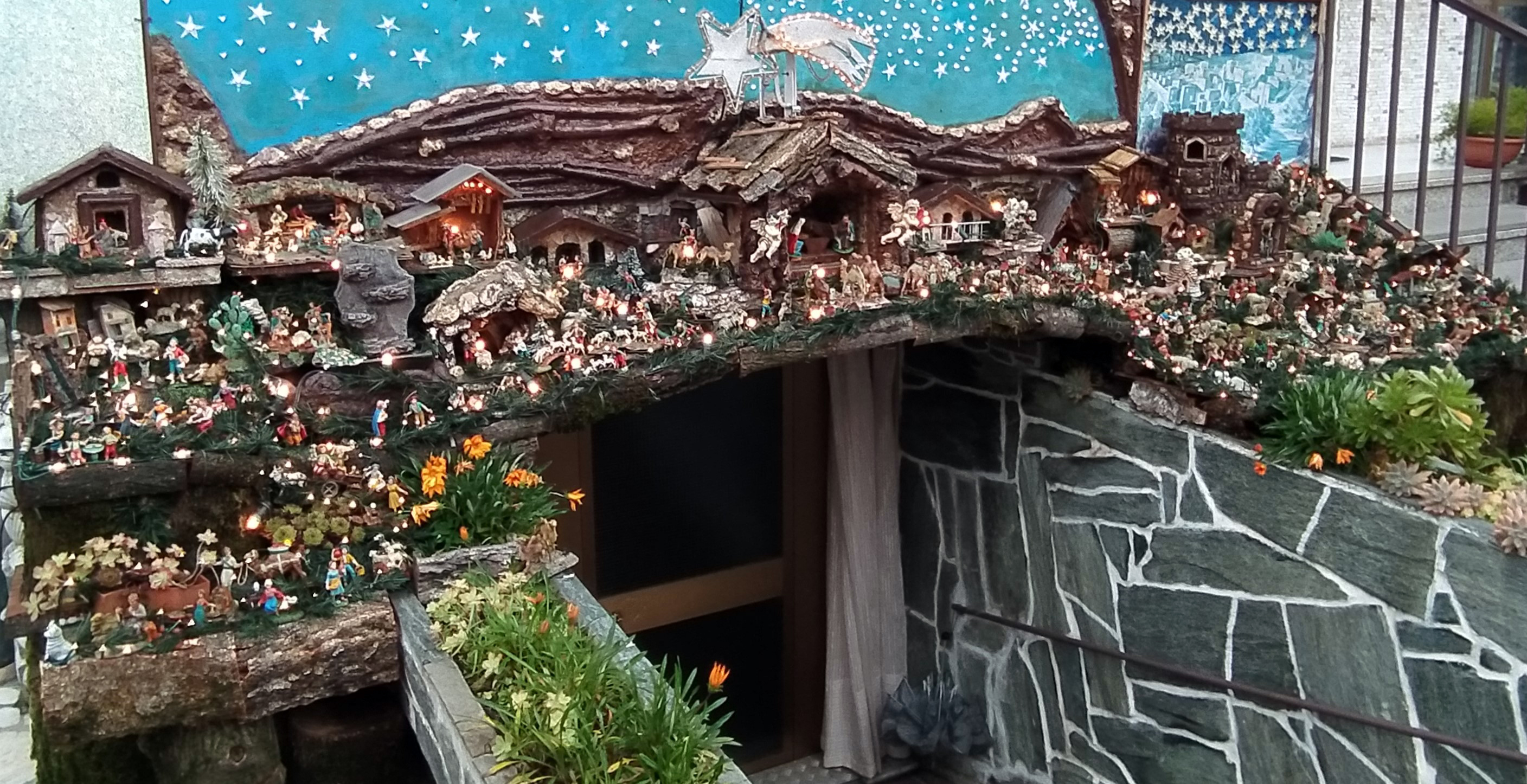 Presepe in via Leonardo da Vinci. Foto di Renato Ferri