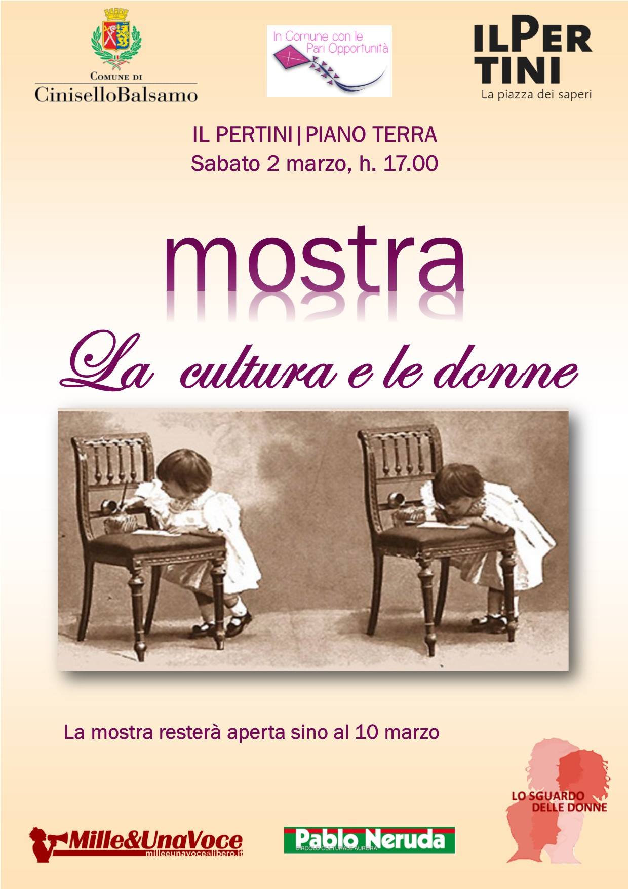 Locandina mostra La cultura e le donne