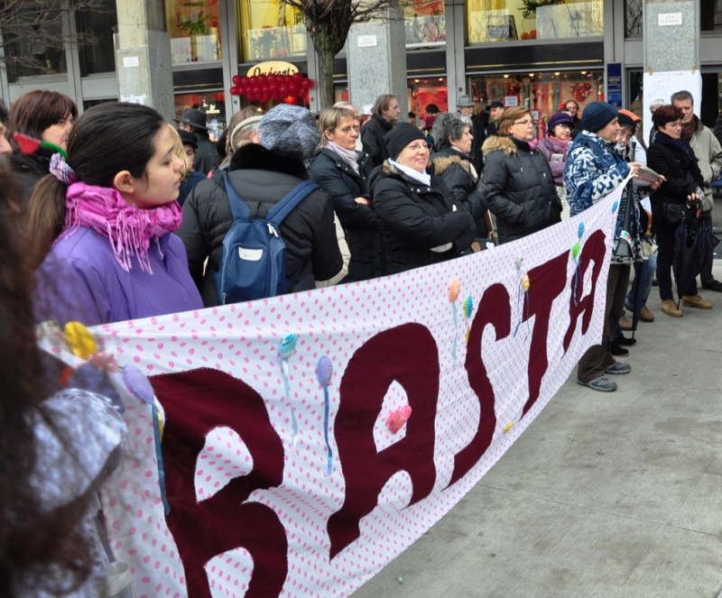 Le battaglie di oggi, piazza Gramsci, 2011 (Archivio A.N.P.I.)