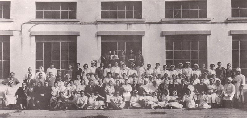 1940, operai Pirelli Bicocca (Archivio C.D.S.)