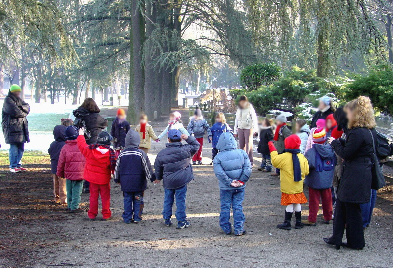 I giochi di gruppo (Parco di villa Silva Ghirlanda Cippelletti)