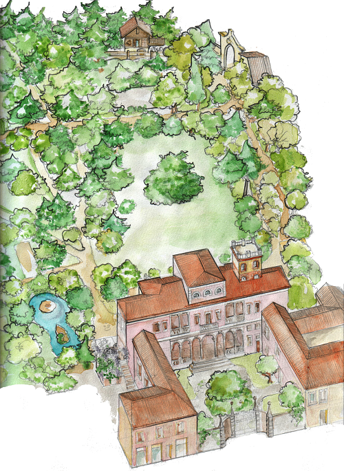 Disegno della Villa e del parco