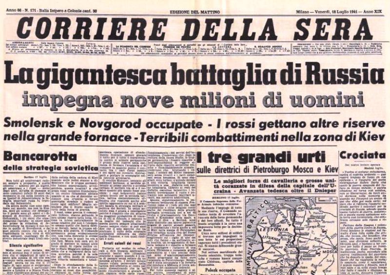 Corriere della Sera 2-9-1939 Si combatte su tutta la frontiera Tedesco-Polacca 